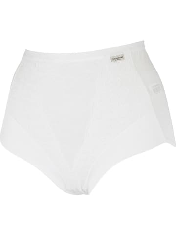 COTONELLA Figi high waist w kolorze białym