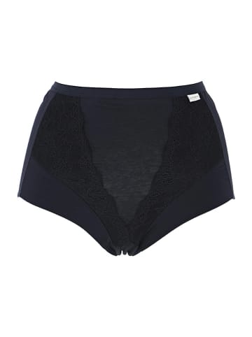 COTONELLA Pełne figi high waist w kolorze czarnym