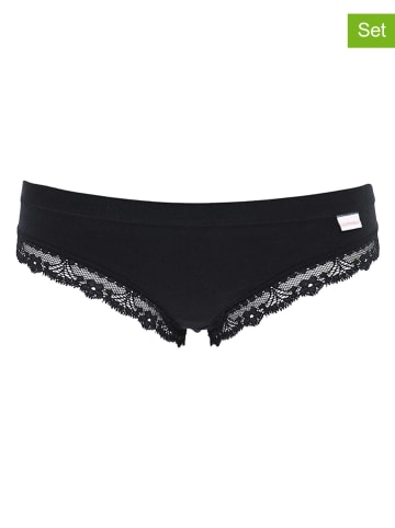 COTONELLA 2er-Set: Pantys in Schwarz