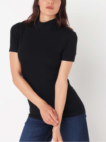 COTONELLA Top w kolorze czarnym