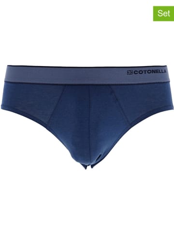 COTONELLA 2er-Set: Slips in Dunkelblau