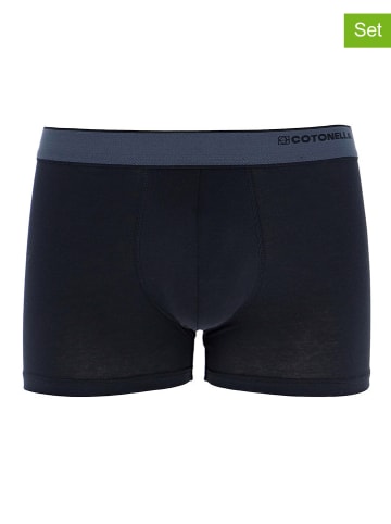 COTONELLA 2er-Set: Boxershorts in Schwarz