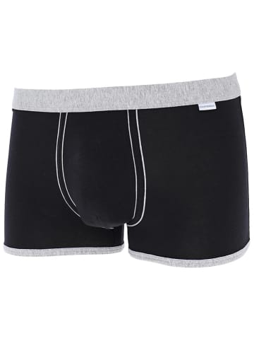 COTONELLA 2er-Set: Boxershorts in Grau/ Blau/ Schwarz