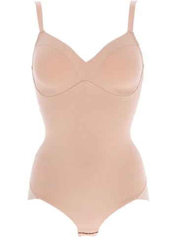 COTONELLA Body modelujące w kolorze beżowym
