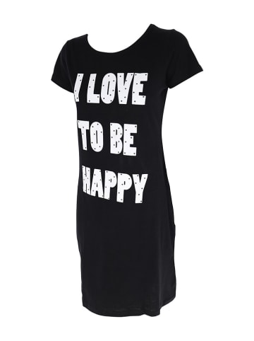 COTONELLA Nachthemd in Schwarz