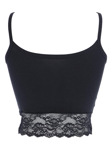 COTONELLA Top w kolorze czarnym