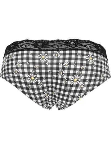 COTONELLA Figi (2 pary) w kolorze czarnym i białym