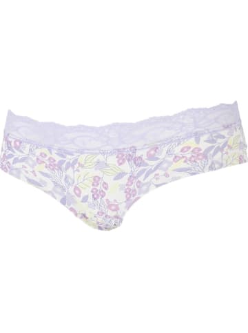 COTONELLA 2er-Set: Slips in Lila/ Weiß