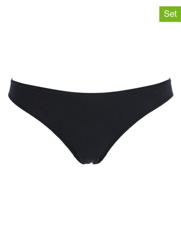 COTONELLA 2er-Set: Slips in Schwarz