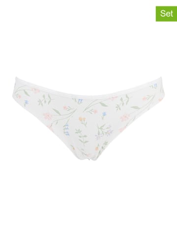 COTONELLA 2-delige set: slips wit/lichtblauw