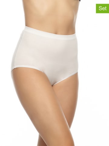 COTONELLA 2er-Set: Pantys in Weiß