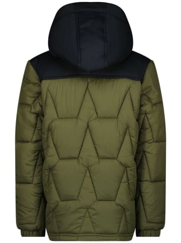 Vingino Doorgestikte jas kaki/zwart