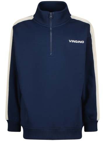 Vingino Sweter w kolorze granatowo-kremowym