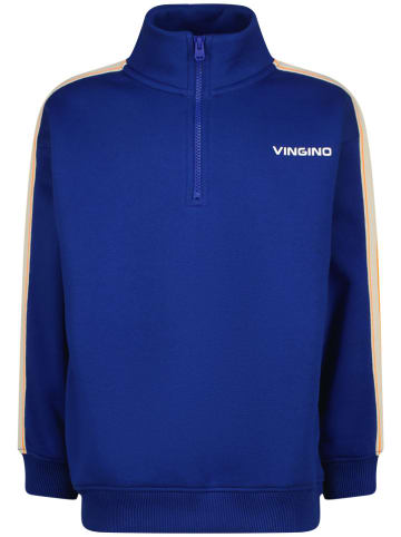 Vingino Pullover in Blau/ Weiß