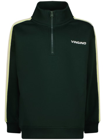 Vingino Pullover in Grün/ Gelb