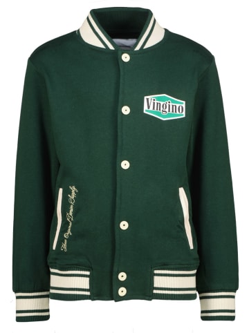 Vingino Sweatvest groen/crème