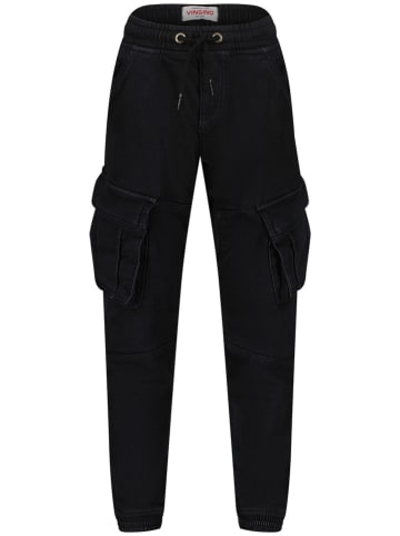 Vingino Cargobroek - regular fit - zwart