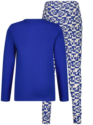 Vingino Pyjama in Blau/ Creme