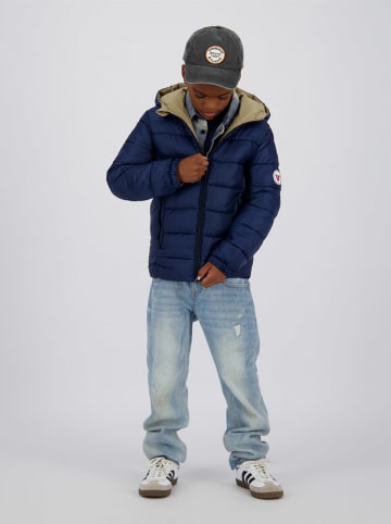 Vingino Omkeerbare jas "Tiffon" donkerblauw/beige