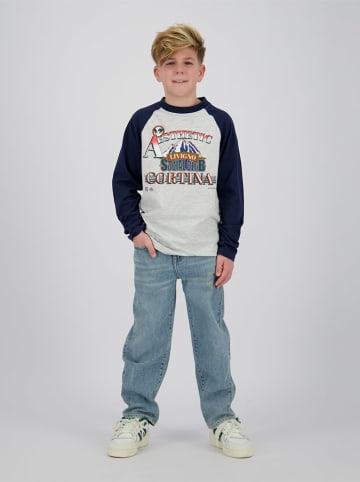 Vingino Longsleeve "Haruto" in Grau/ Dunkelblau