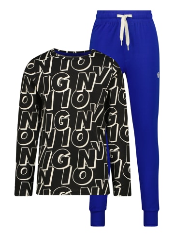 Vingino Pyjama "Wobani" in Schwarz/ Blau