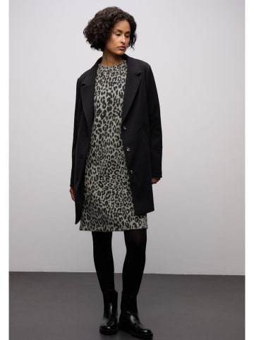 Street One Kleid in Grau/ Schwarz