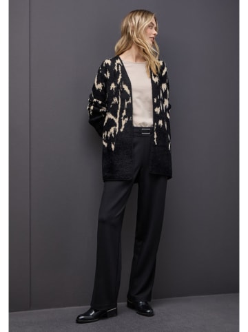 Street One Cardigan in Schwarz/ Creme