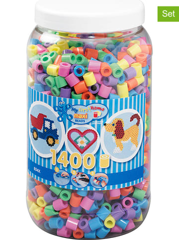 Hama 1.400-częściowy zestaw koralików "Pastel shades" do prasowanek - 3+