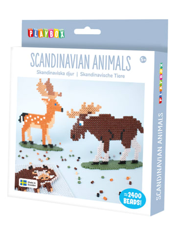 Playbox 2400-częściowy zestaw koralików "Skandinavian Animals" do prasowanek - 5+