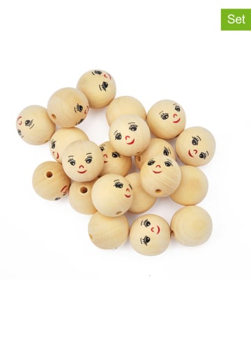 Playbox Houten kralen naturel - 20 stuks