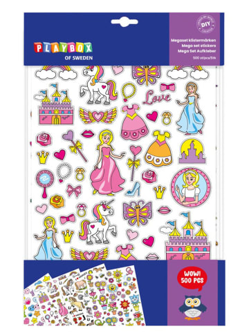 Playbox Zestaw naklejek (500 szt.) "Princess"