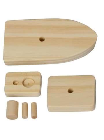 SUNNYSUE 2-delige set: bouwpakket "Stoomboot" - vanaf 3 jaar