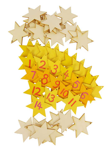 SUNNYSUE 24-czężciowy zestaw zawieszek "Stars" - 3+