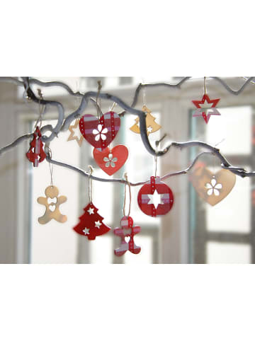SUNNYSUE 15er-Set: Holzanhänger "Weihnachten"  in Natur