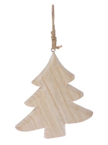 SUNNYSUE Drewniana zawieszka w kolorze beżowym