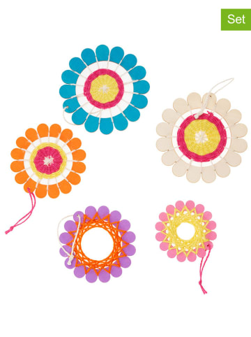 SUNNYSUE 6-delige weefbloemen naturel