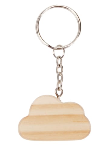 SUNNYSUE 24tlg. Bastelset "Schlüsselanhänger Wolke" in Natur