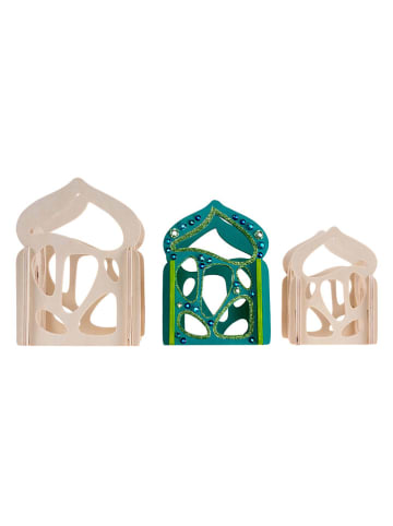 SUNNYSUE 6-delige knutselset "Houten Lantaarns Fantasia" naturel