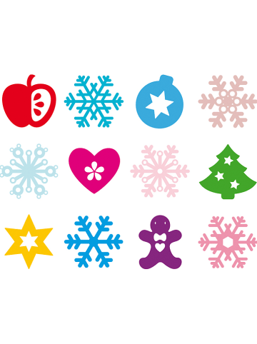 SUNNYSUE 16-delige stempelset "Kerstmix" - vanaf 3 jaar