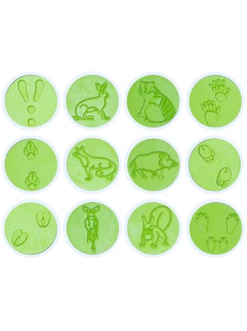 SUNNYSUE 12-delige reuzenstempelset "Dierensporen" - vanaf 3 jaar