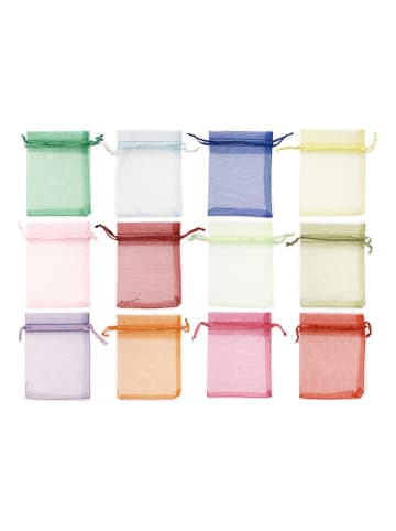 SUNNYSUE Organzazakjes "Regenboog" meerkleurig - 12 stuks