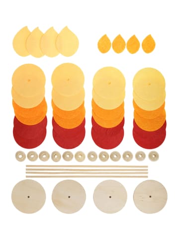 SUNNYSUE 4tlg. Bastelset "Filzkerze" - ab 3 Jahren