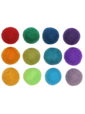 SUNNYSUE Viltballetjes meerkleurig - 120 stuks
