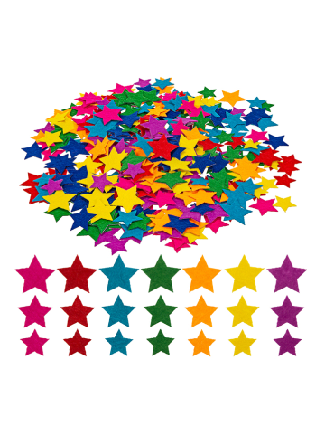 SUNNYSUE 360-delige viltstickerset "Regenboog Sterren" meerkleurig