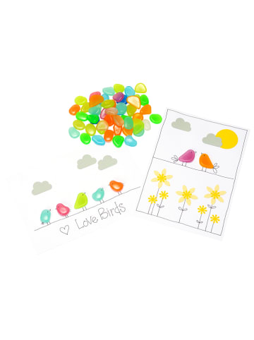 SUNNYSUE Glow-in-the-dark-stenen meerkleurig - 50 stuks