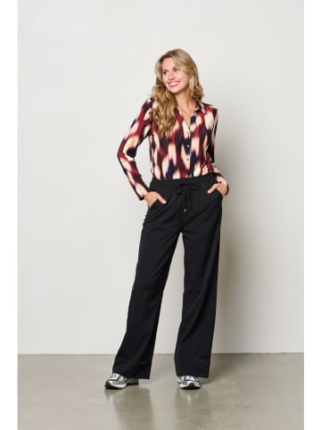 &Co Woman Bluzka "Vayen" w kolorze bordowo-czarno-kremowym