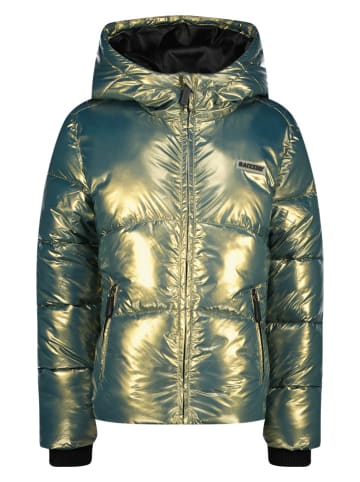 RAIZZED® Winterjacke "Marly" in Grün/ Gold