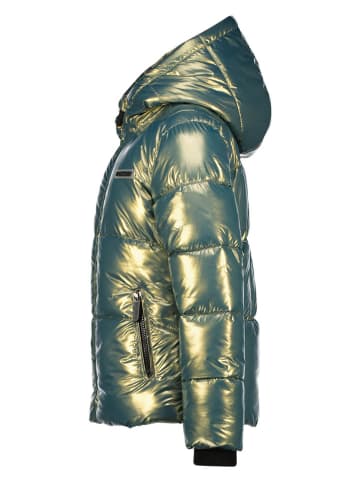 RAIZZED® Winterjacke "Marly" in Grün/ Gold