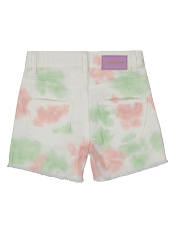 RAIZZED® Szorty dżinsowe "Louisianna" w kolorze jasnoróżowo-zielonym