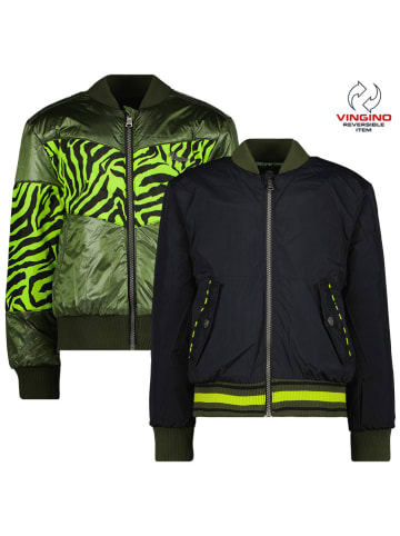 Vingino Weste-Übergangsjacke "Tarbara" in Grün/ Dunkelblau